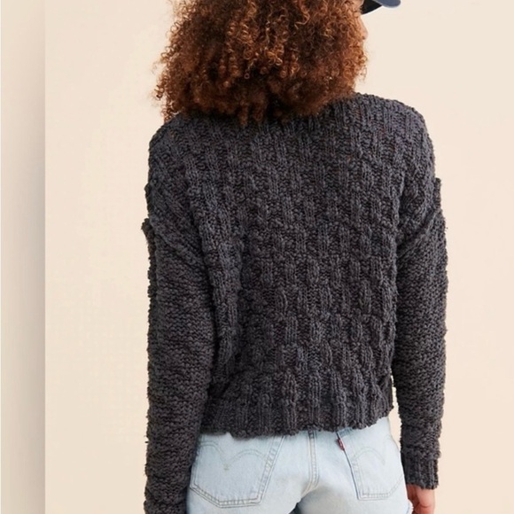 Free People Josephine Cotton Pullover
Sweater CHARCOAL Size Large - Picture 4 of 11